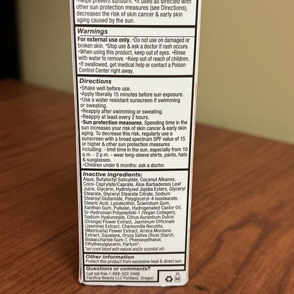 Pacifica 100% Vegan Collagen Everyday Body Lotion, SPF 30, 1.7 fl oz New 12/23 - Picture 6 of 9